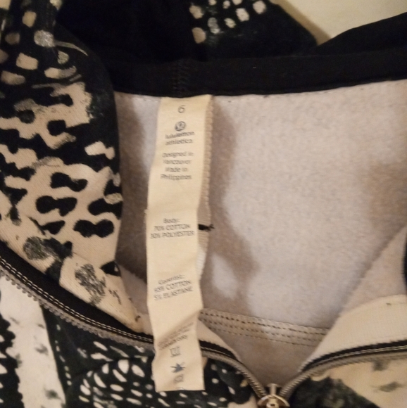 Lululemon Scuba Hoodie III Static Mist White Black / Black, W4IC8S, Size 6 - Picture 8 of 16